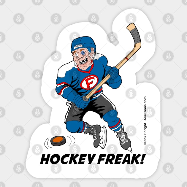 Hockey Freak Sticker by AceToons